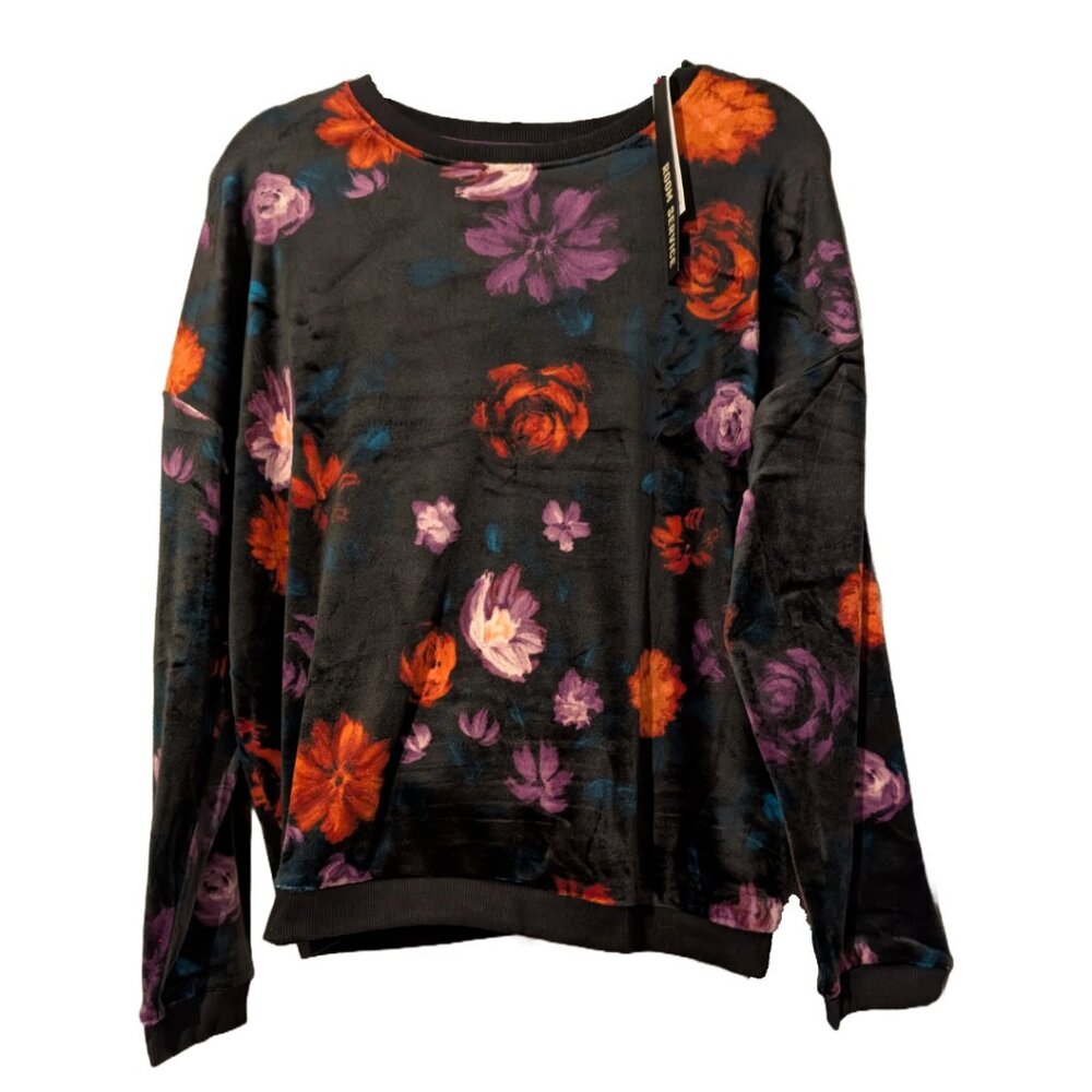 Room Service Jogger Set Women Medium Black Floral 2‑piece — Cozy & Stylish Sz M - Picture 8 of 11